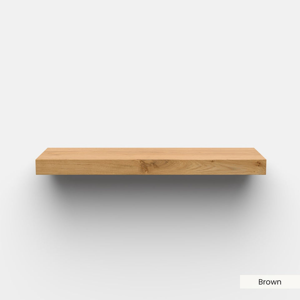 Floating Wood Shelves (w/ Hardware)