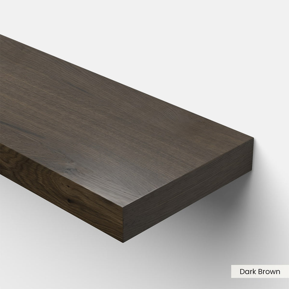 Floating Wood Shelves (w/ Hardware)