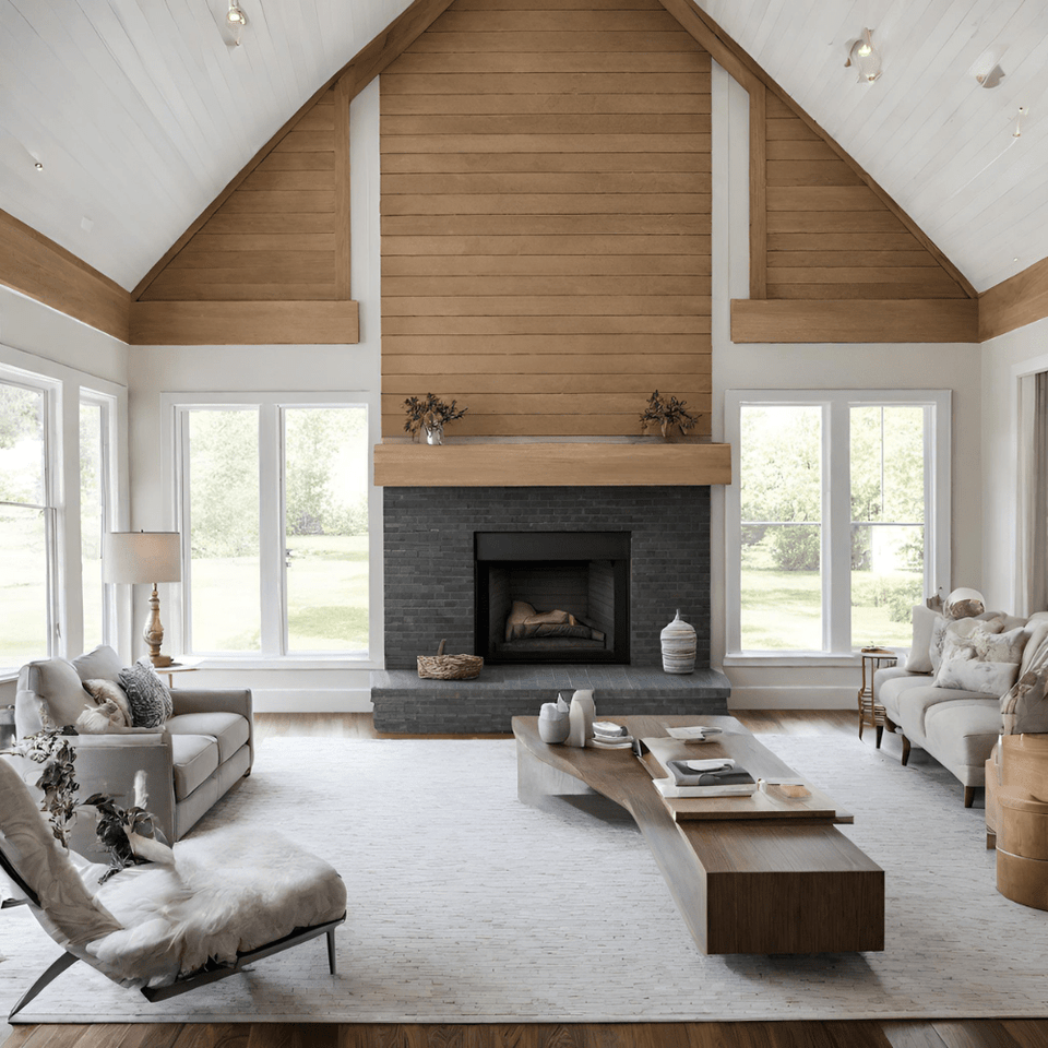 Modern White Oak Mantels