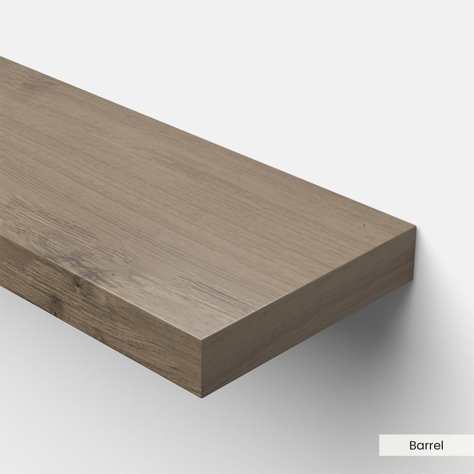 Floating Wood Shelves (w/ Hardware)