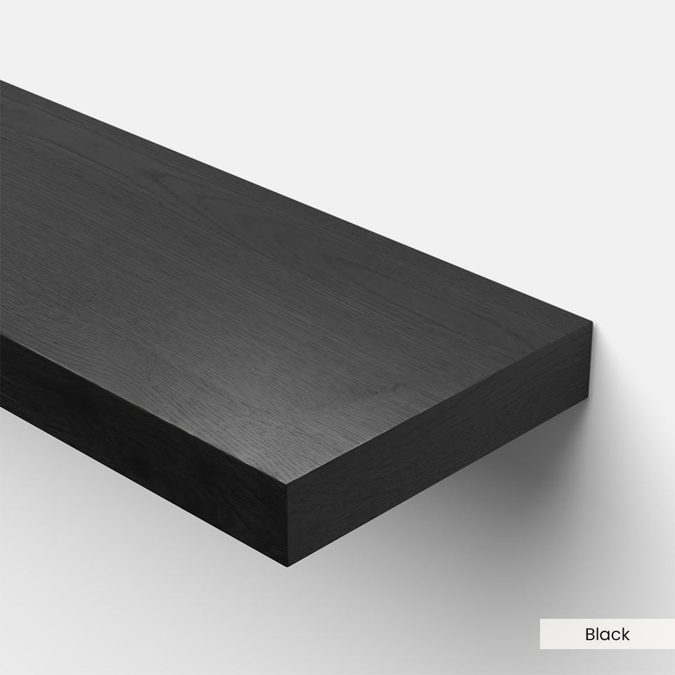 Floating Wood Shelves (w/ Hardware)