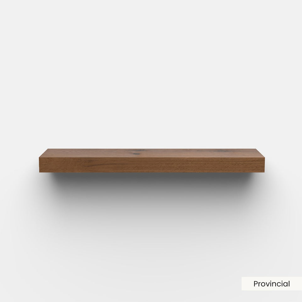 Floating Wood Shelves (w/ Hardware)