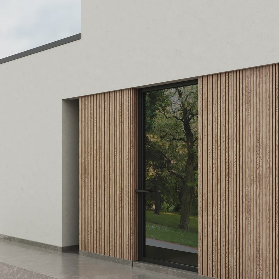 Solid Oak Slat Wall Panels (15 SF)