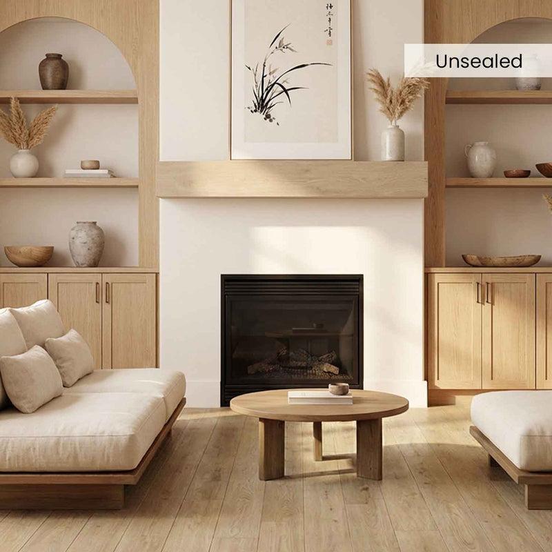 Modern White Oak Mantels