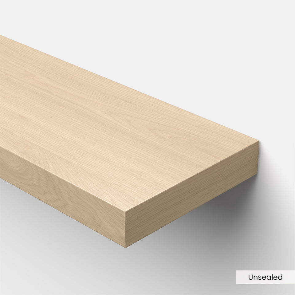 White Oak Floating Shelves