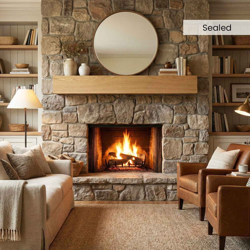 Modern White Oak Mantels