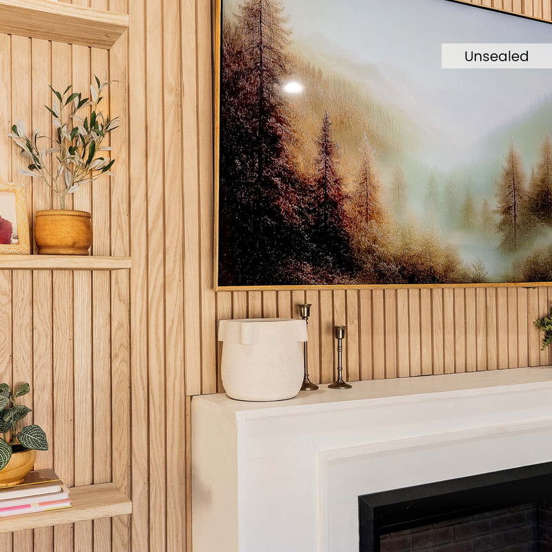 Solid Oak Slat Wall Panels