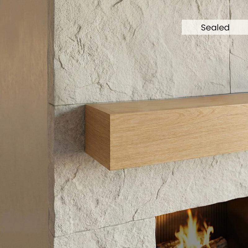 Modern White Oak Mantels