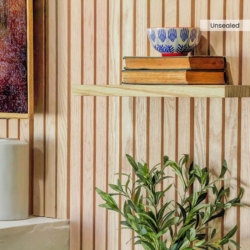 Solid Oak Slat Wall Panels