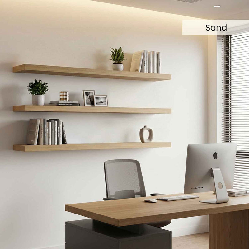 White Oak Floating Shelves