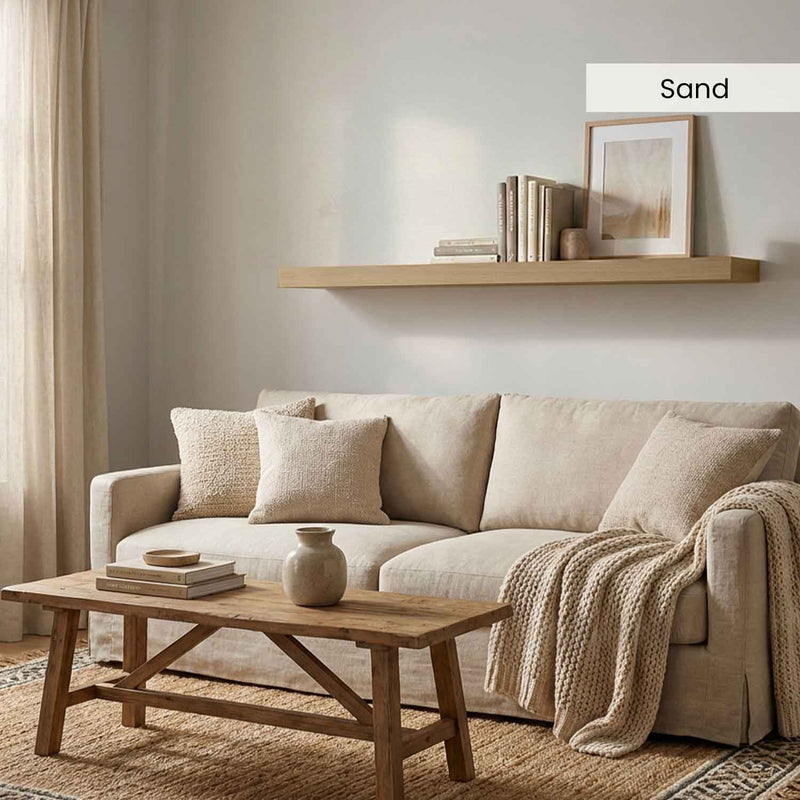 White Oak Floating Shelves