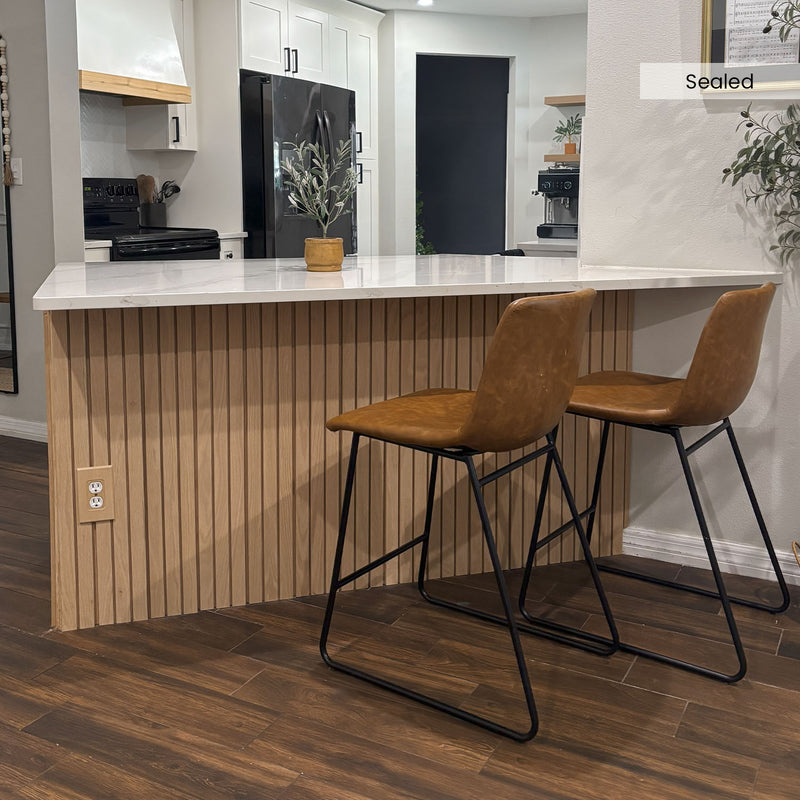 Solid Oak Slat Wall Panels