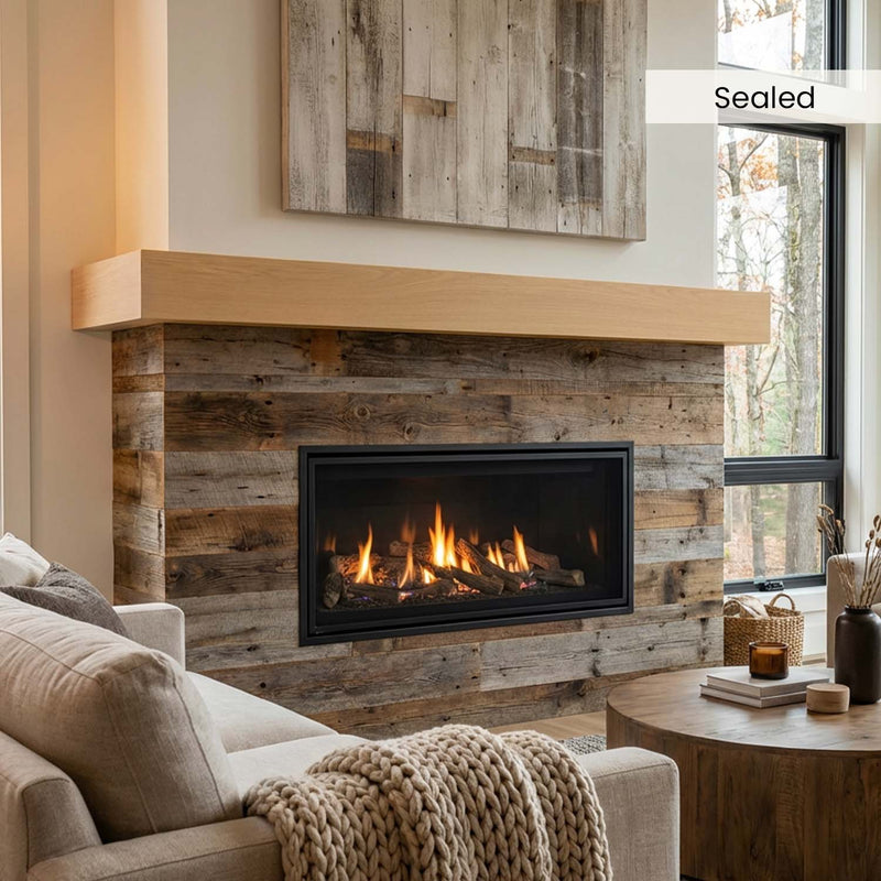 Modern White Oak Mantels