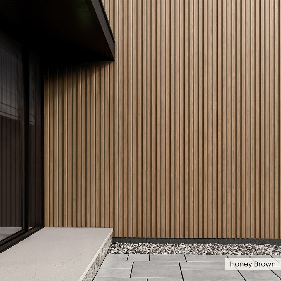 Composite Wide Slat Exterior Cladding (21 SF)