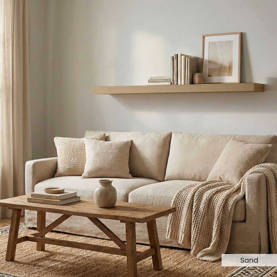 White Oak Floating Shelves