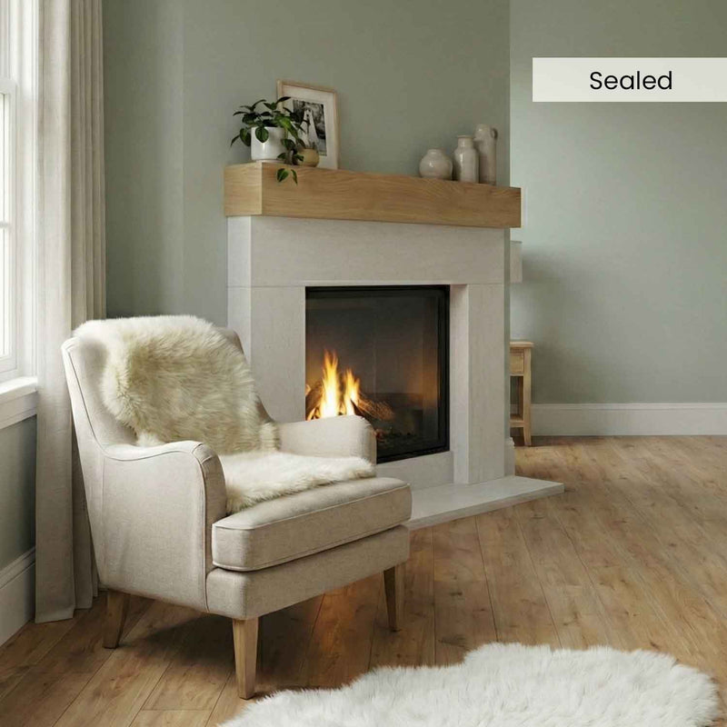 Modern White Oak Mantels