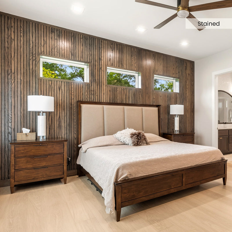 Solid Oak Slat Wall Panels