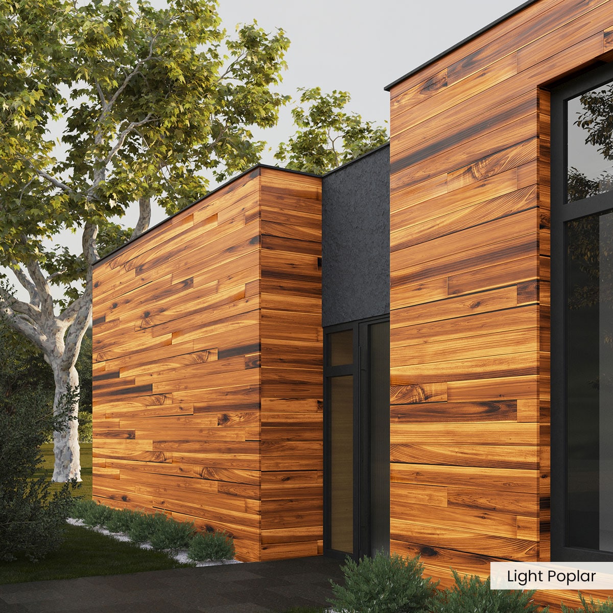 Modern Exterior Wood Cladding (15 SF) – WoodPlank