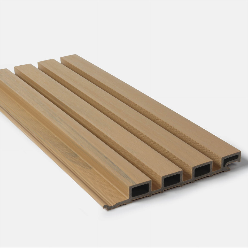 Composite Wide Slat Cladding (21 SF) - Honey Brown