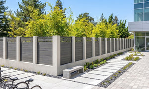 Colorado Springs, CO | Composite Semi-Private Fence Kit in Gray