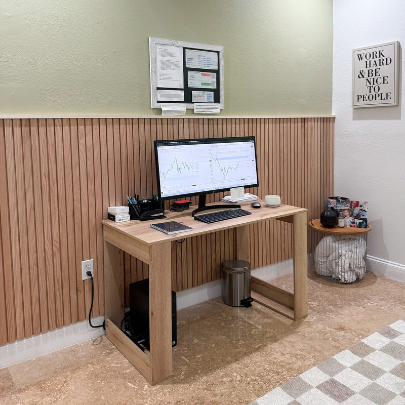 Solid Oak Slat Wall Panels (15 SF)