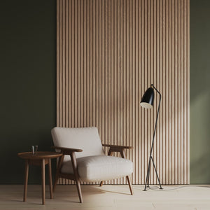 Solid Oak Slat Wall Panels (15 SF)