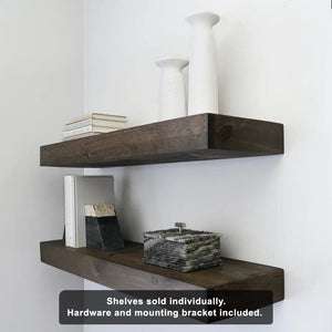 Modern 3" Thick Floating Shelves