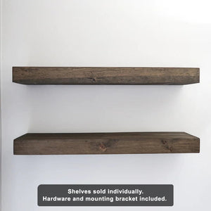 Modern 3" Thick Floating Shelves