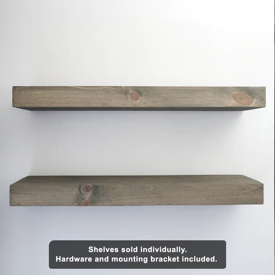 Modern 3" Thick Floating Shelves